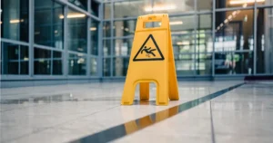slip and fall sign