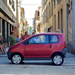 Small car accident
